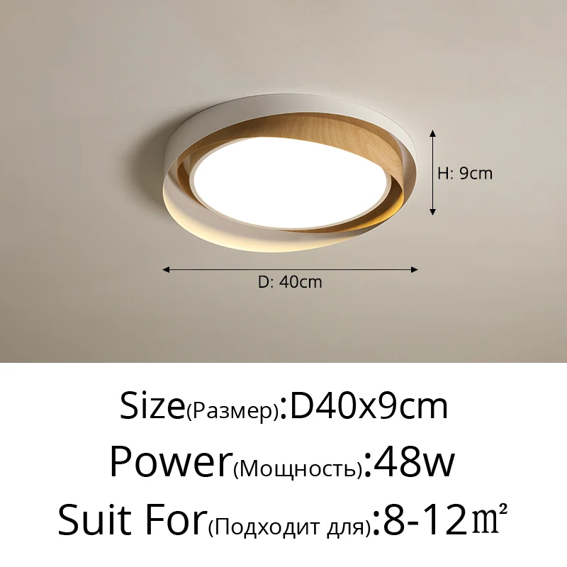 Log Eenvoudige LED-plafondverlichting Zwart Wit Slaapkamer Woonkamer Balkon Plafondlamp Modern huis Interieur Decoratie Lamparmaturen