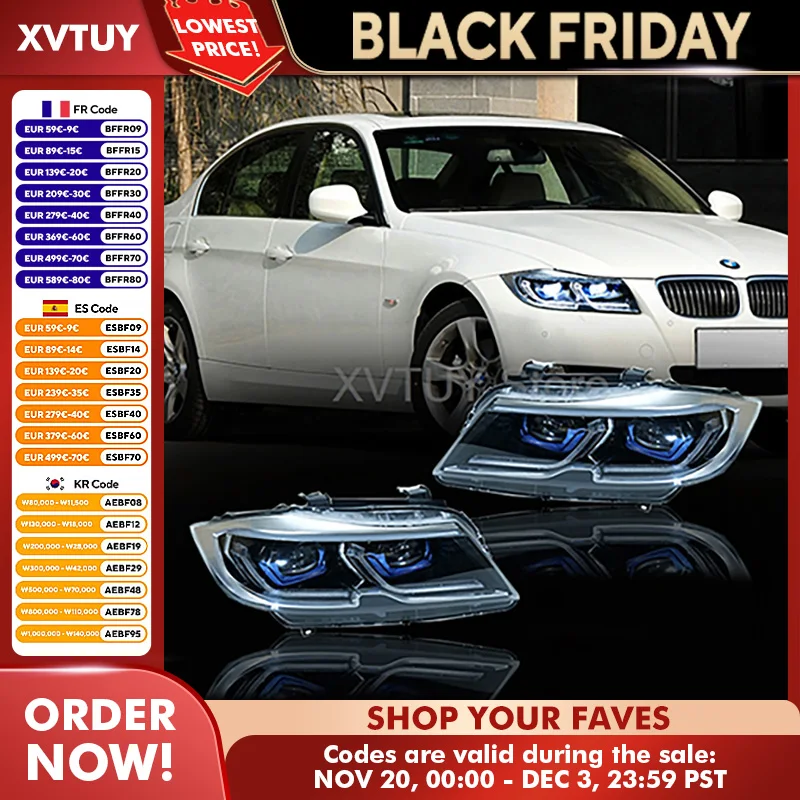 

Ремонт Стайлинга дневных ходовых огней, динамический указатель поворота в сборе, задняя светодиодная фара автомобиля для BMW 3 серии E90 2005-2012