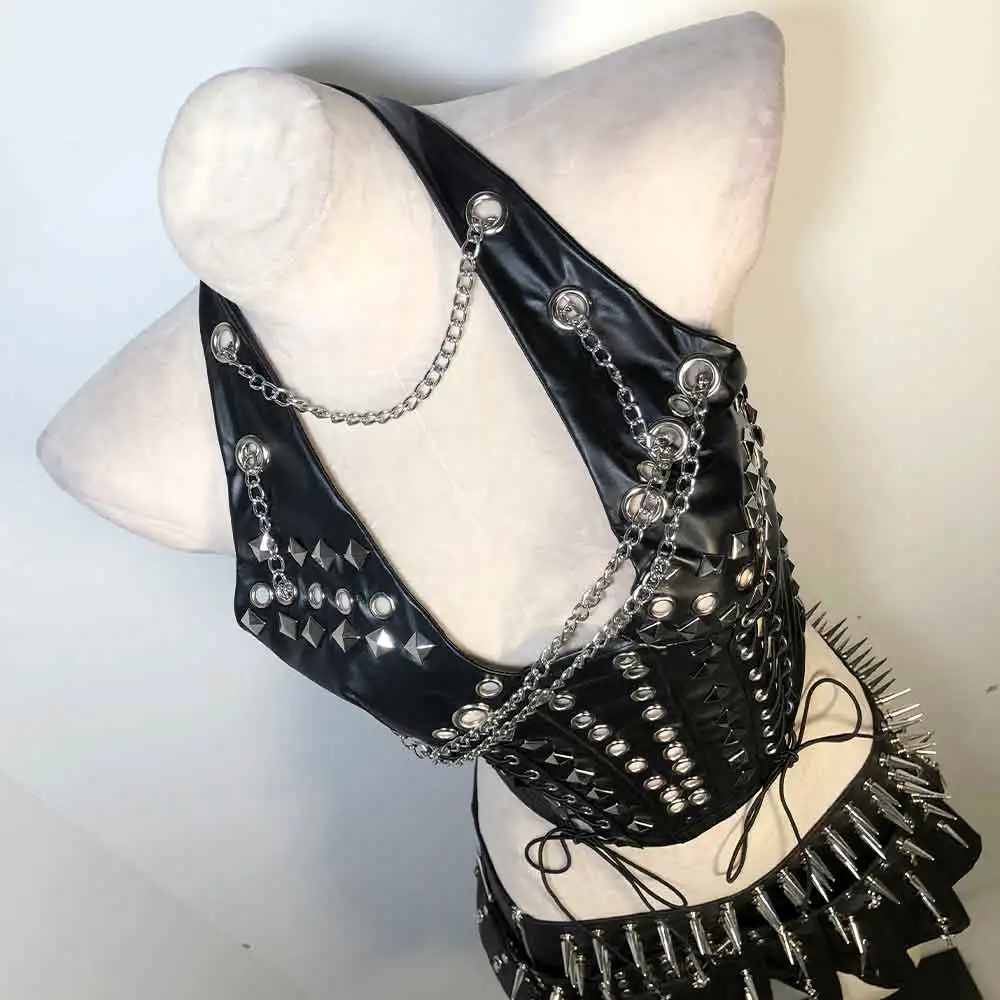 Goth Tops E-Girls Grunge Punk Rock Clothes Y2K T-shirt Emo Clothing Boho Festival Gothic Tank Rave Vkei Harajuku ALT