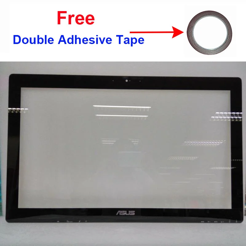 New 23 inch Non-Touch ASUS ET2321 front glass  outside screen glass  For ASUS ET2321 all-in-one with Double-sided tape