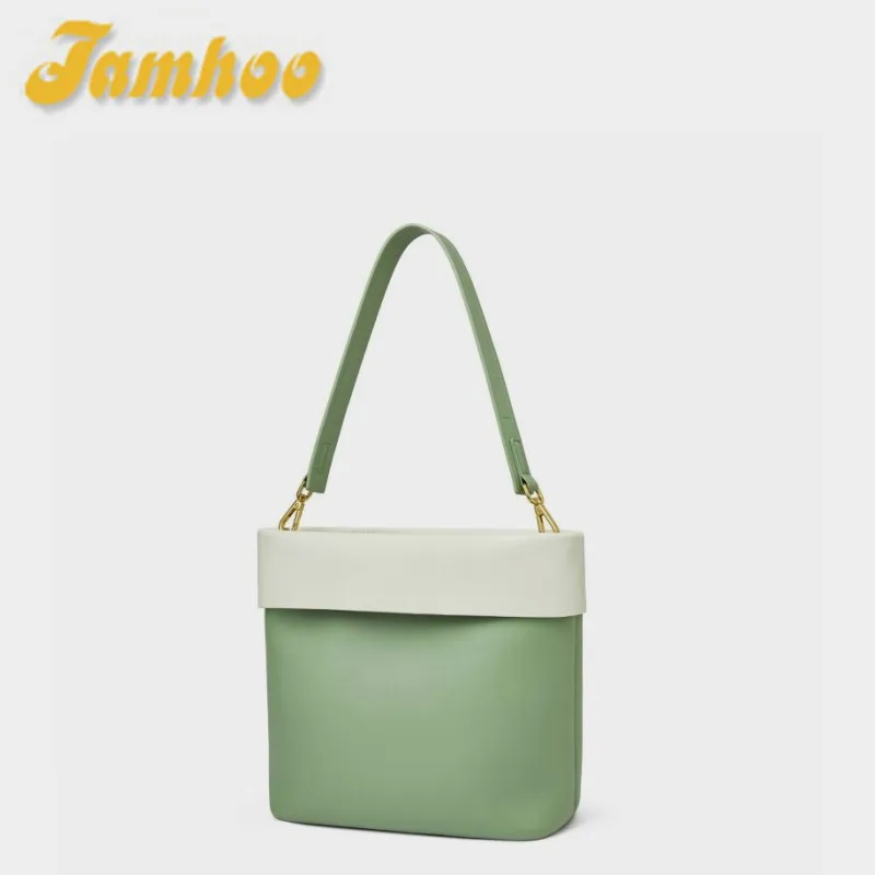 

Jamhoo New Leather Bag Luxury Panelled Designer Shoulder Tote Bags For Women High-capacity Commuter Armpit Messenger Purse Bag