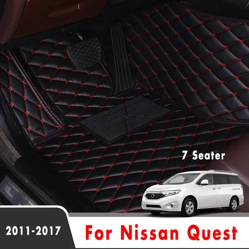 

Автомобильный коврик для Nissan Quest (7 мест) 2011-2017 годов, кожаный, для салона автомобиля