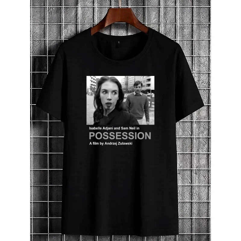 Camiseta con gráfico de la película Occupy, diseñada para películas de terror por Isabel Ajani y Sam Neill, camiseta unisex de manga corta con cuello redondo