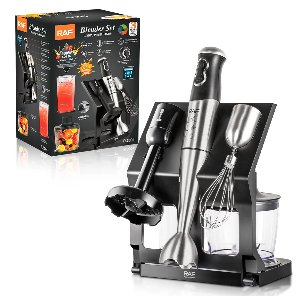 

5 in 1 Vegetable Chopper Whisk Juicer Food Processor Sauce Blenders Electric Blender Set Machine for Kitchen With Base