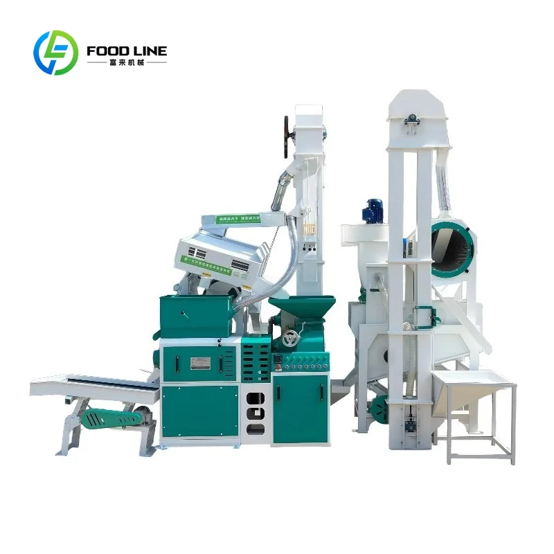 Customized 800-1000 Kg/h Rice Milling Machine with Motor & Engine 1 Year Warranty Easy to Operate