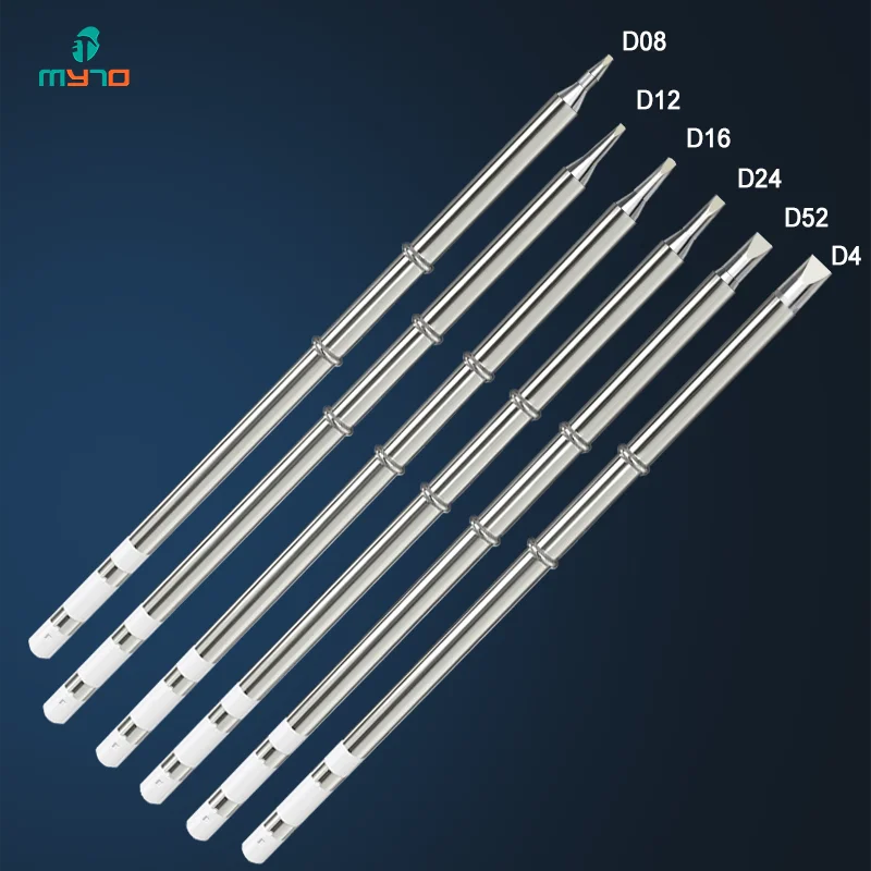 T12 Straight Soldering Iron Tip D4 D08 D16 D24 D54 Integrated Lead Free Tip Applies To FX-951 Welding Station