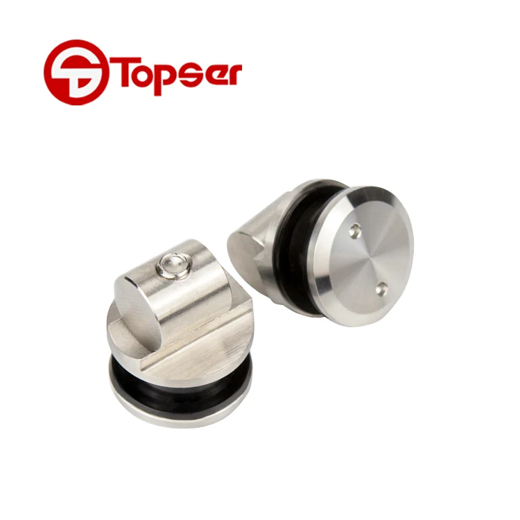 Buffer hangend wielsysteem Roestvrijstalen schuifrailsysteemset voor glazen schuifdeuren in de douche