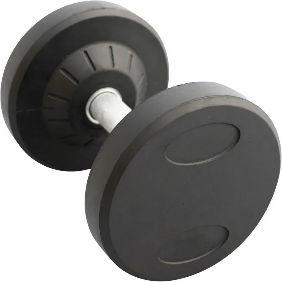 Pro Style Dumbbell Single Dumbbell of 20lb lb - 30mm Knurled Chrome Handles, Rubber Coated Solid Steel Core for Home Gym Traini
