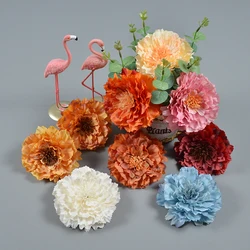 2PCS 12CM 10COLORS Artificial Silk Peony Flower Heads For DIY Wedding Wall Arch Background Party Decoration Supplies Home Decor