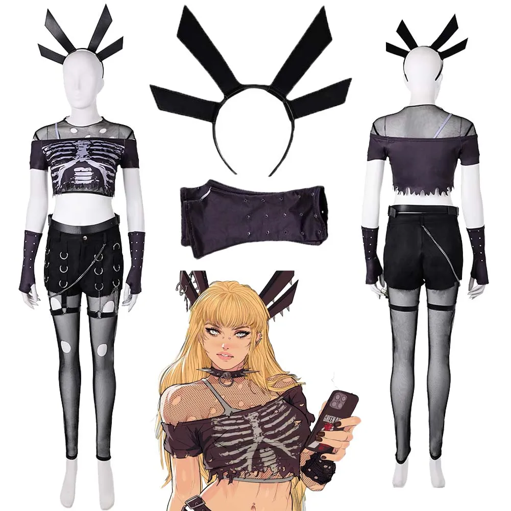 

Game Rival Magik Roleplay Costume Suit Outfits Women's Halloween Carnival Party Clothing Outfits Uniform Carnival Role Play Suit