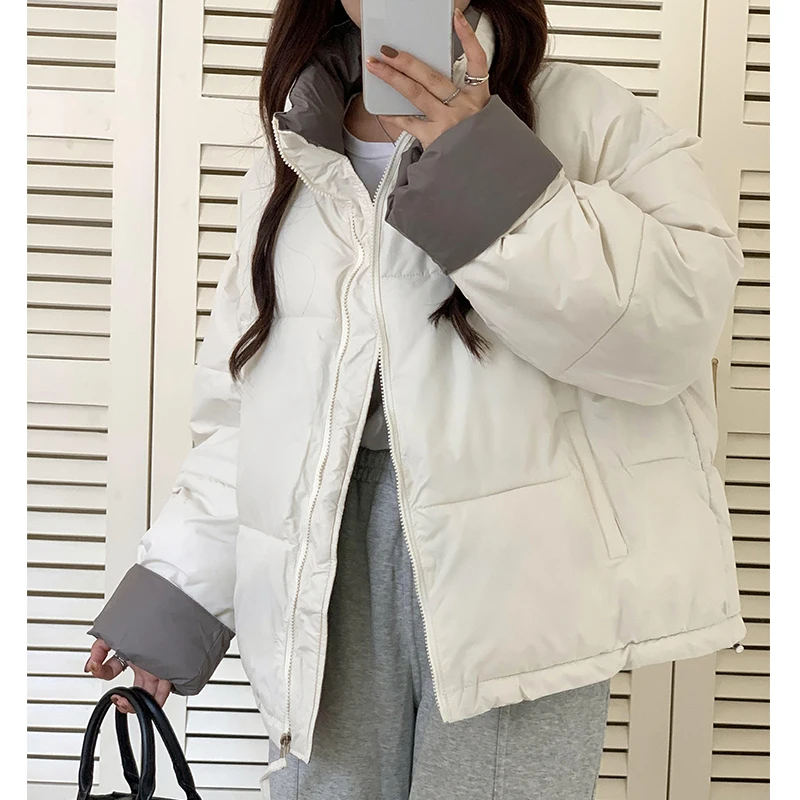 

Fashion Jacket Cotton Coat Winter New Cotton Clothes Women's Casual Loose Bread Clothes Women's Thickened Padded