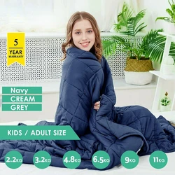 6.8kg/9kg Weighted Blanket Adult Full Queen Size Cotton cover heavy blanket reduce Anxiety quilt for bed sofa winter comforter