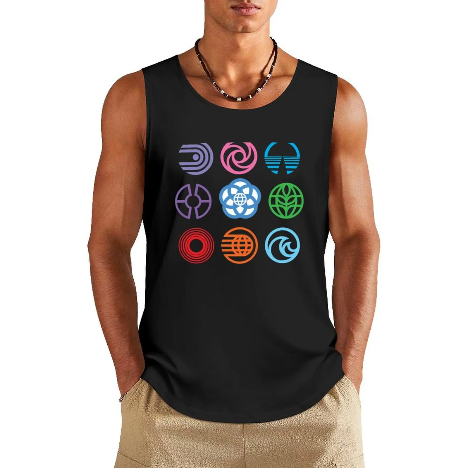 

The Symbols of Epcot Tank Top Men's clothes luxury style quick-drying t-shirt