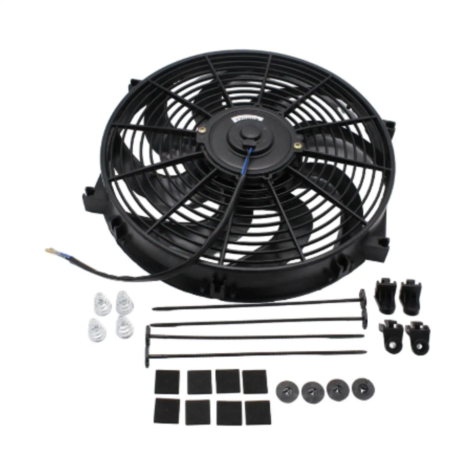 

14" inch Universal Slim Fan Black Sturdy Push Pull Electric Radiator Cooling