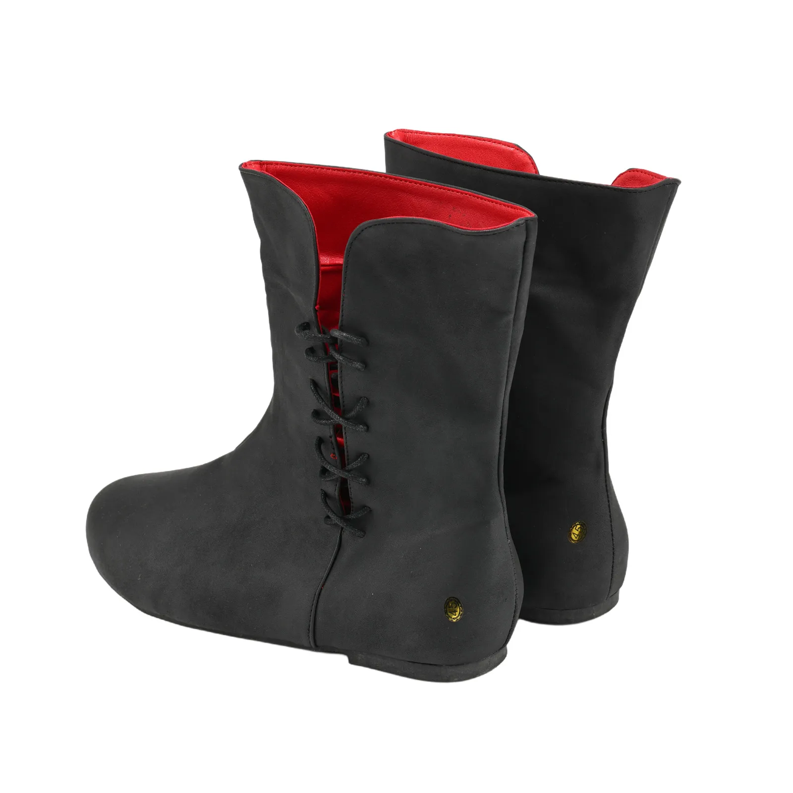 Bottes à bandes en cuir PU pour hommes et femmes, chaussures médiévales, chevalier Prince, Halloween, carnaval, elfe, gothique, rétro, Pirate, accessoires de Costume de Cosplay