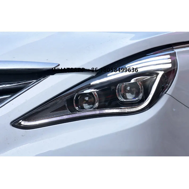 

Led Daytime Running Light Headlight Replacement Assembly for yundai Sonata YF 2011 2012 2013 2014 2015 Para Auto Modify Pair