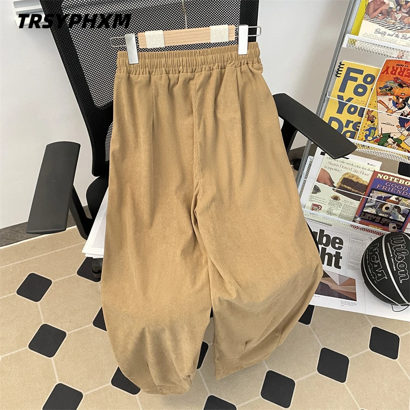 TRSYPHXM 2024 new American retro casual pants for men, spring and summer new styles, versatile and straight leg slimming pants