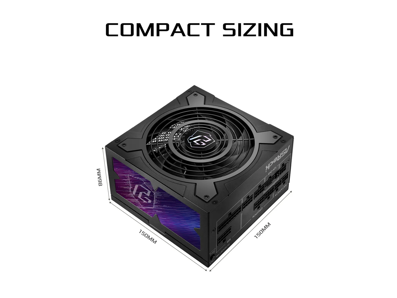 ASRock Phantom Gaming PG-750G 750W 80 PLUS GOLD & Cybenetics PLATINUM Full Modular Power Supply, ATX3.1 & PCIe5.1 Ready with Dual Color 12V-2x6 Cable, 10 Years Warranty