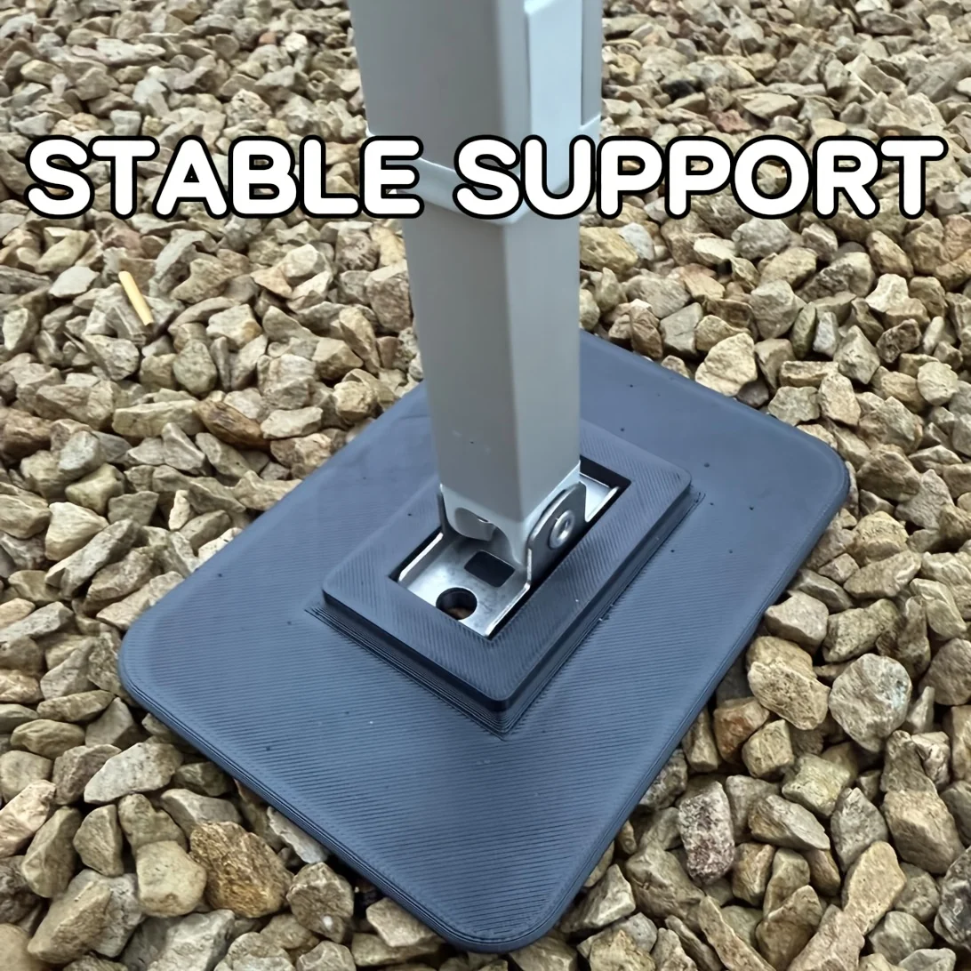 2 supports de fixation pour auvent de camping-car, adaptés aux stabilisateurs Omnistor, base de stabilisation robuste, pour sols molletonnés, accessoires de camping-car