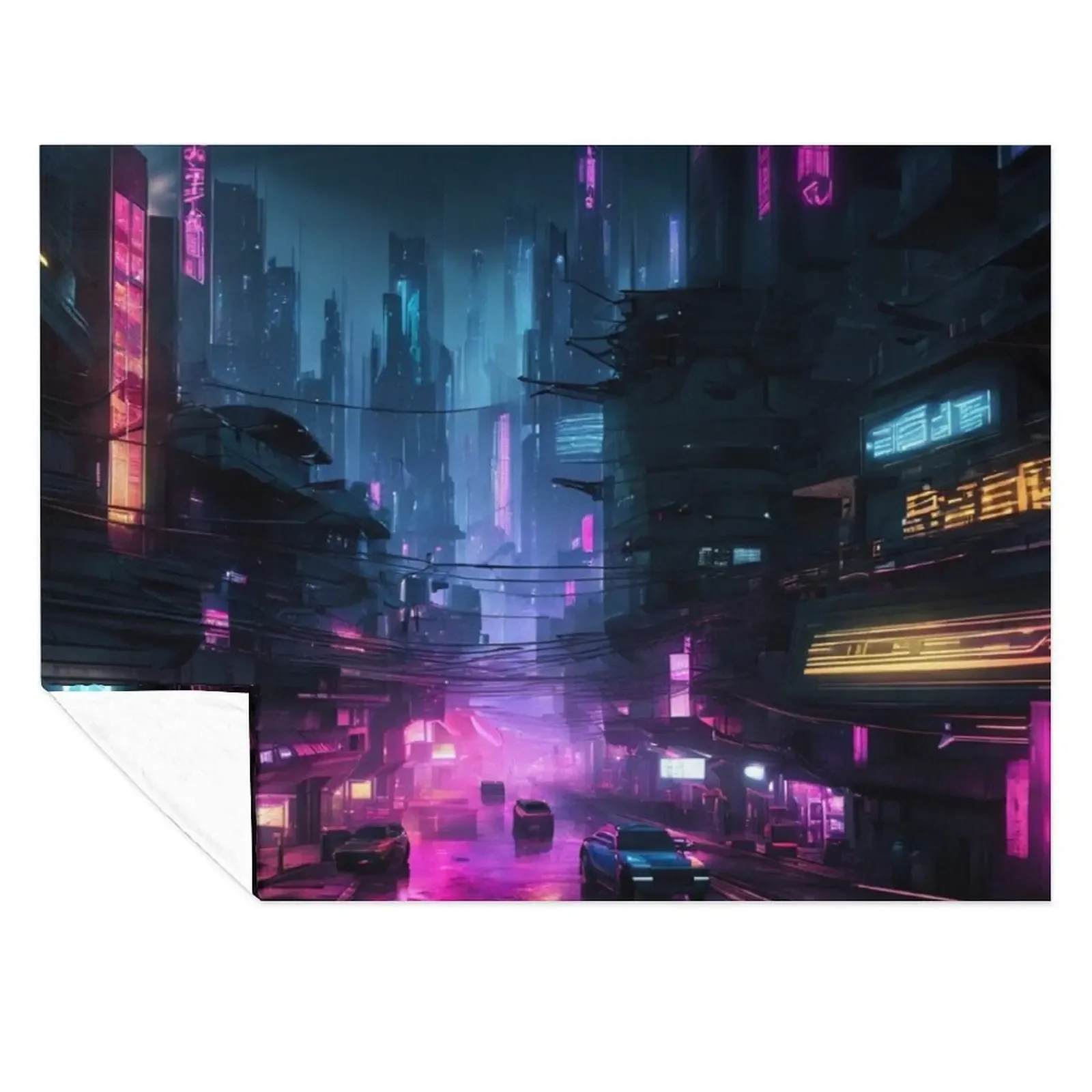 

Cyberpunk Night City Art #8 Throw Blanket For Baby Beach Baby Multi-Purpose Blankets