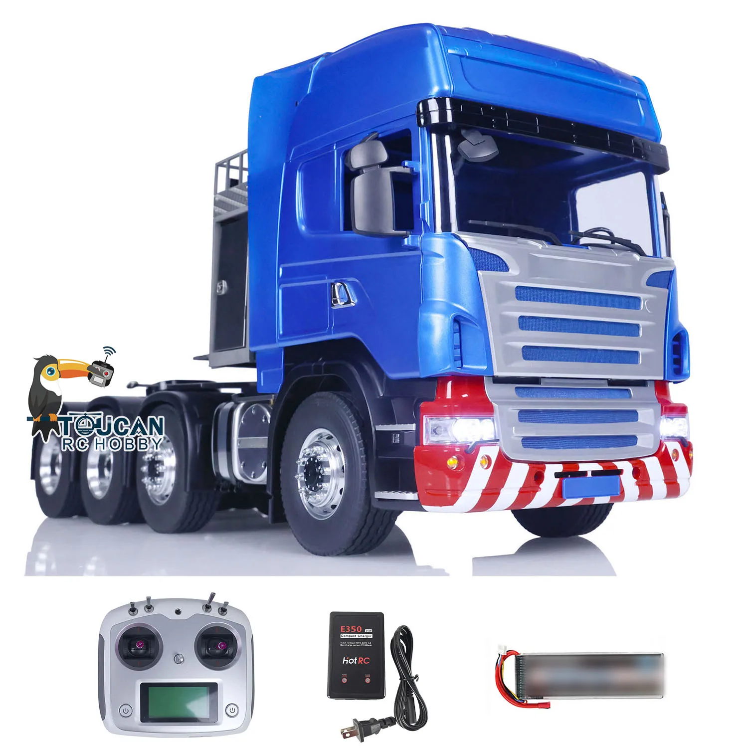 

LESU 1/14 RC Tractor Truck 8x8 Or 6x6 Metal Chassis RTR Remote Control Painted Car Toy Sound Lights TOUCAN HOBBY THZH1649