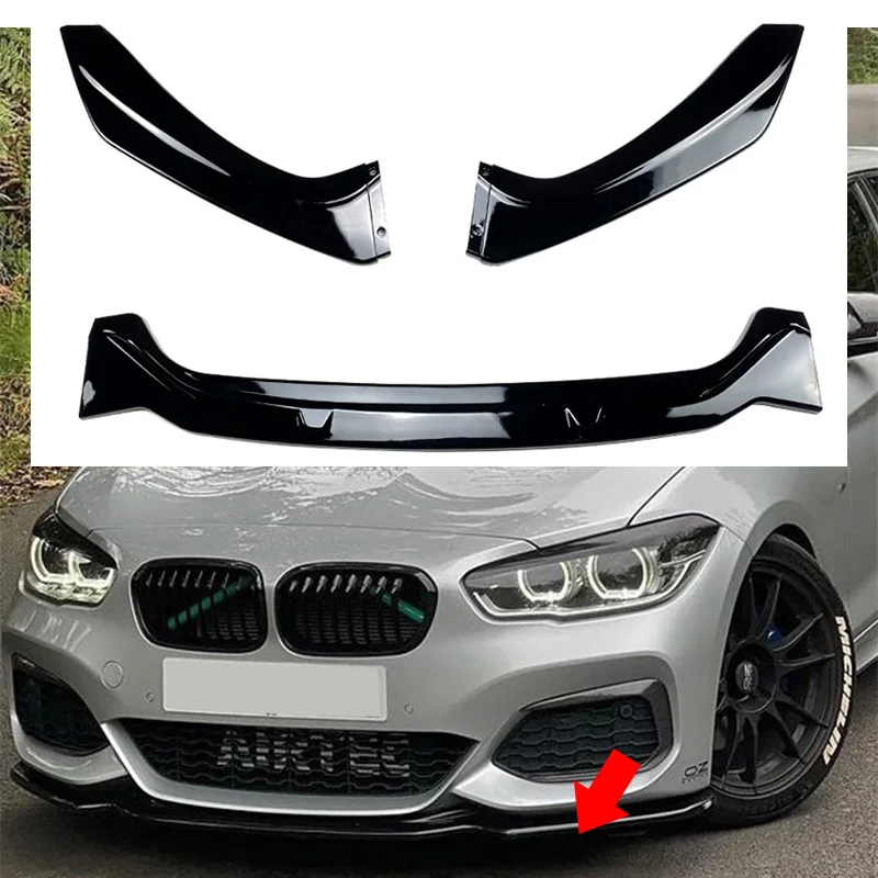 

Front Bumper Lower Chin Lip Skirt Spoiler Lip Wing Body Kit Splitter Trim 2015 - 2019 For BMW 1 Series F20 F21 M-Pack 118i 120i