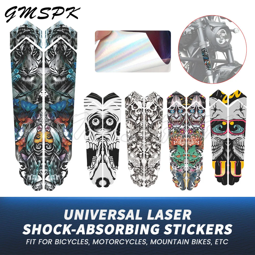 MTB Road Bicycle Front Fork Decorative Decals Anti-Scratch Cycling Bike Frame Top Tube Graffiti Protection Sticker