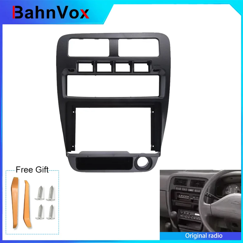 9 inch Android Car Radio frame for  Nissan Navara D21 1992-1998 2din Stereo GPS Fascia bezel Panel Adapter wire harness