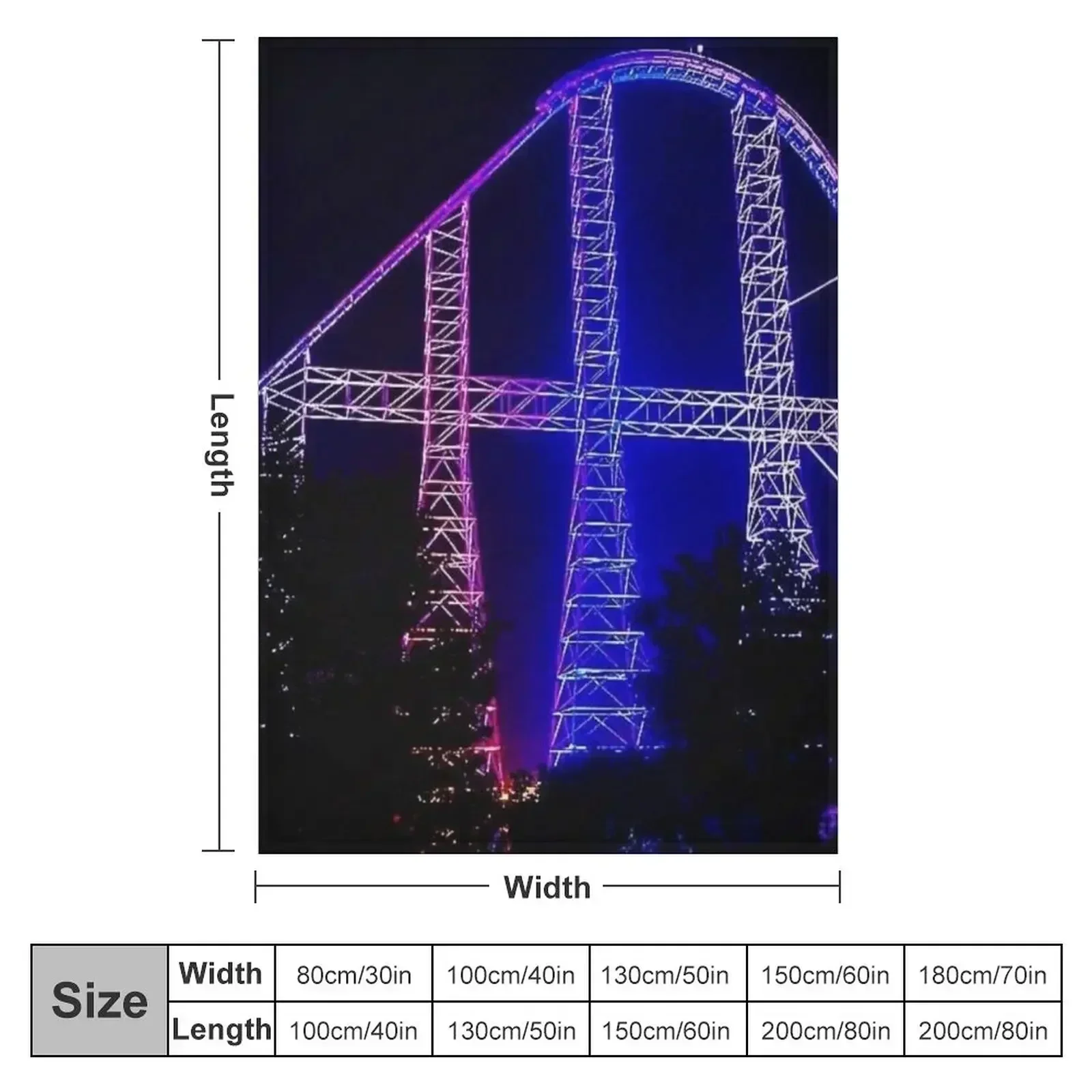 Millennium Force Throw Blanket Plaid Decorative Sofa Beach Sofa Throw Baby wednesday Blankets