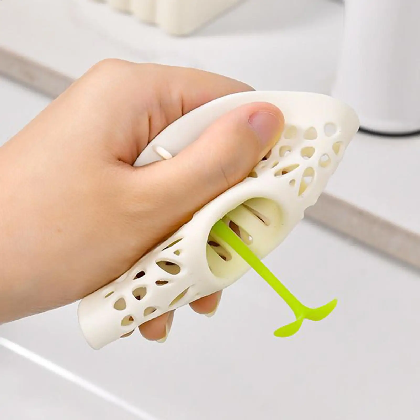 콩나물 손잡이가 있는 샤워 배수구 헤어 캐처, 샤워 바닥 배수구 거름망 헤어 캐처, 싱크대 바닥 스토퍼, 실리콘 욕실용