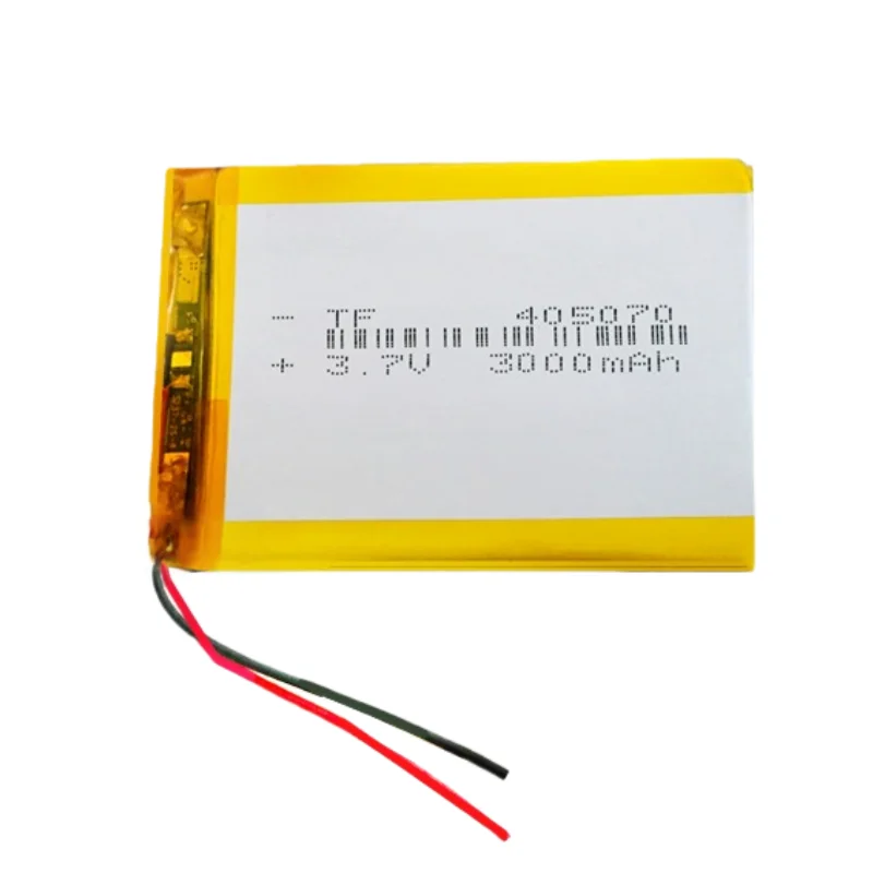 Zero Cycles New 405070 3.7V 3000mAh 11.1Wh Polymer Li Lithium Lipo Battery for GPS LED Light PAD MID Portable Tablet PC