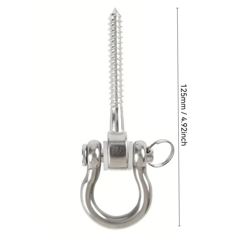 2PCS Heavy Duty Stainless Steel Swing Hook Hammock Hanging Part Punching Bag Mount Porch Patio Garden Outdoor Swing Hanger