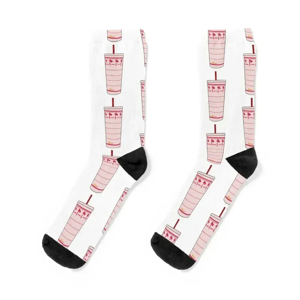 

N and out drink pink Socks kawaii men cotton high quality happy hip hop Boy Socks Women's
