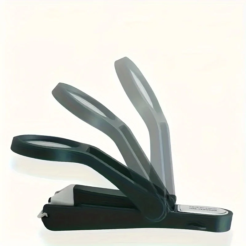 Powiększony obcinacz do paznokci ze stali nierdzewnej z wygodnym gumowym uchwytem dla osób starszych i wszystkich grup wiekowych, klasyczne narzędzie do przycinania paznokci