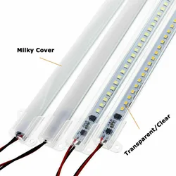 SMD floresan projektör tüp Bar 220V LED sert ışık şeridi yüksek parlaklık 30cm/40cm/50cm sanayi camekanlı dolap lamba