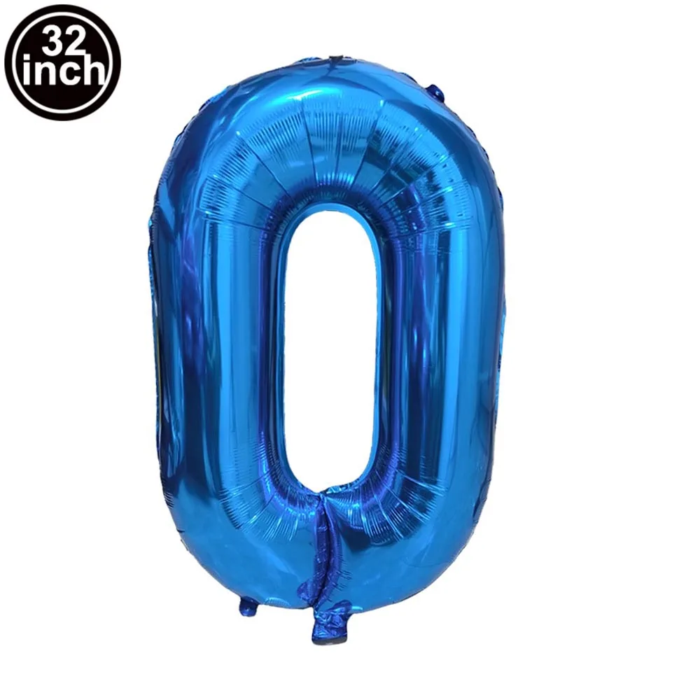 Mehrfarbige große Zahlen 5 Ballons 32 Zoll 1 2 3 4 5 6 7 8 9 Geburtstagskugel Rote Ziffer Bachelorette Ballons Figur Golob Ballons