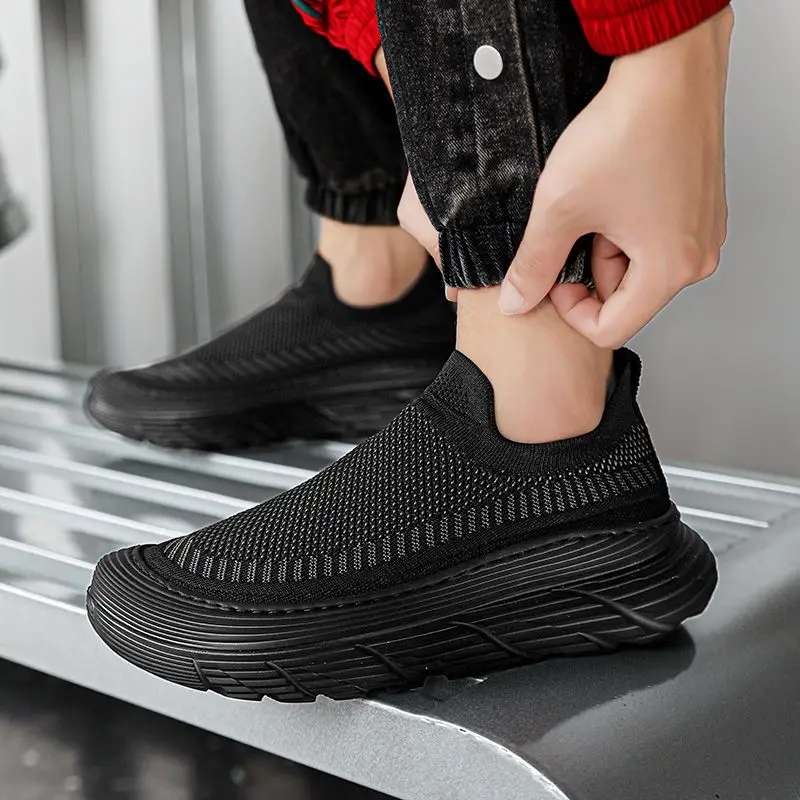 أحذية مصعد رجالية قابلة للتنفس ونعل ناعم أحذية رياضية كاجوال بارتفاع داخلي يزيد من الأحذية ذات الطراز المتعدد