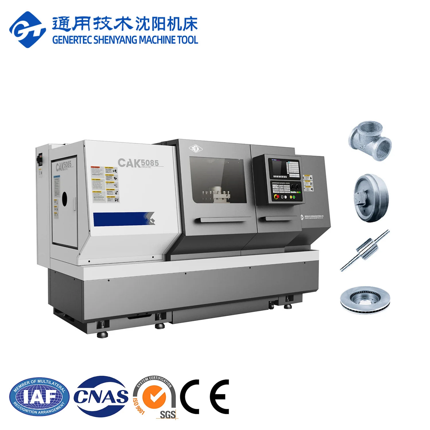 GT CL CAK5085 Automatic Flat Bed Torno Metal CNC Lathe Hine For Manufacturing Plantfactory