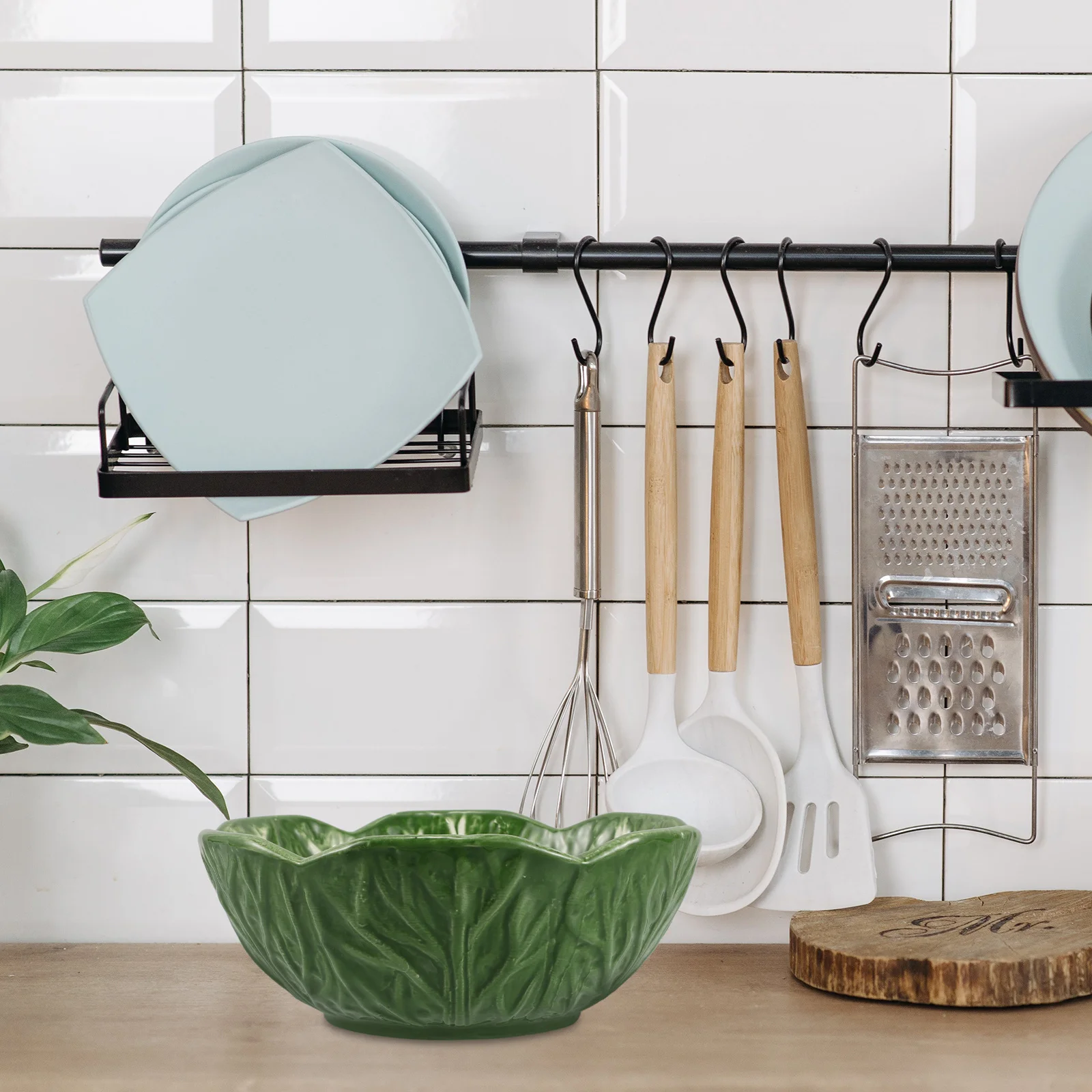 

Creative Ceramic Cabbage Shaped Plate Unique Artistic Design for Tea Snacks Fruits Pastries Guest House Hotel Tea Room