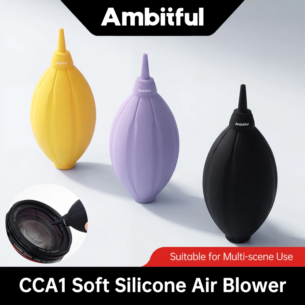 Ambiiful CCA1 Soft Silicone Soft Tip Air Blower Blaster Pump Dust Cleaner For Camera Lens Filter Binocular Telescope Microscope