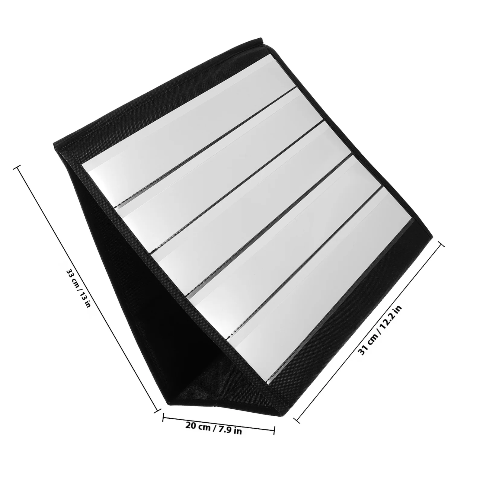 1 set 1 Set Card Display Holder Tabletop Tent Pocket Chart For Classroom Small Pocket Chart Doublesided Foldable Math Teaching