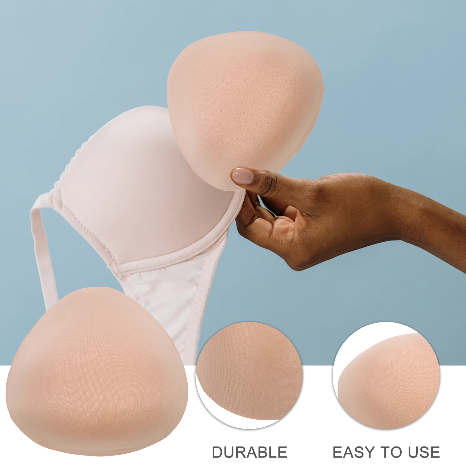 

Sponge Triangle Bra Inserts Mastectomy Prosthetic Breast Forms 6 Cup Soft Women Pads Breast Prosthesis Mastectomy Accessories