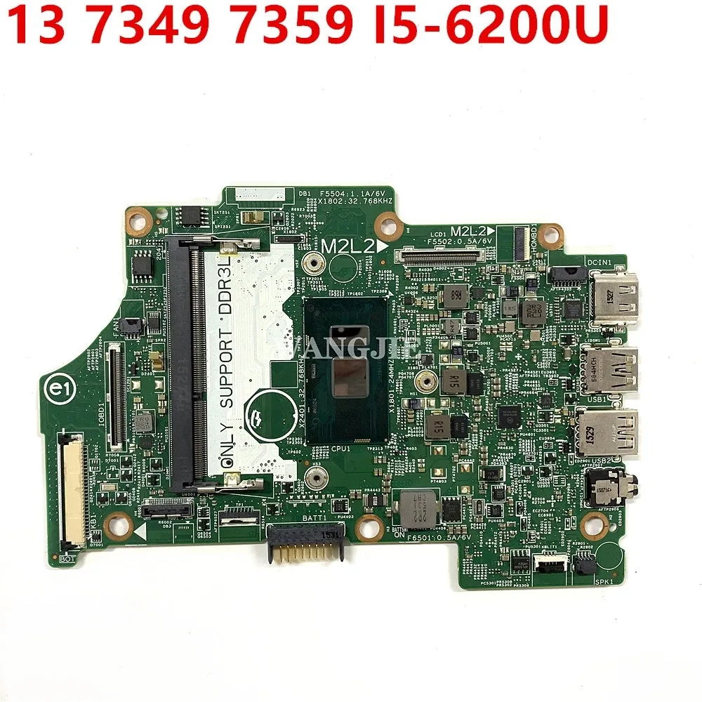 

FOR Dell Inspiron 7349 14275-1 PWB:TFFRC Laptop Motherboard 9GH9H 09GH9H CN-09GH9H CN-0H8C9M DDR3L W/ I5-6200U CPU