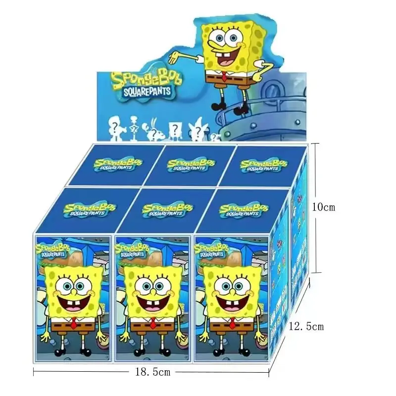 SpongeBob Schwammkopf Burger Serie Blind Box Pie Big Star Octopus Brother Handgemacht Trendy Play Car Desktop Ornament Geschenk