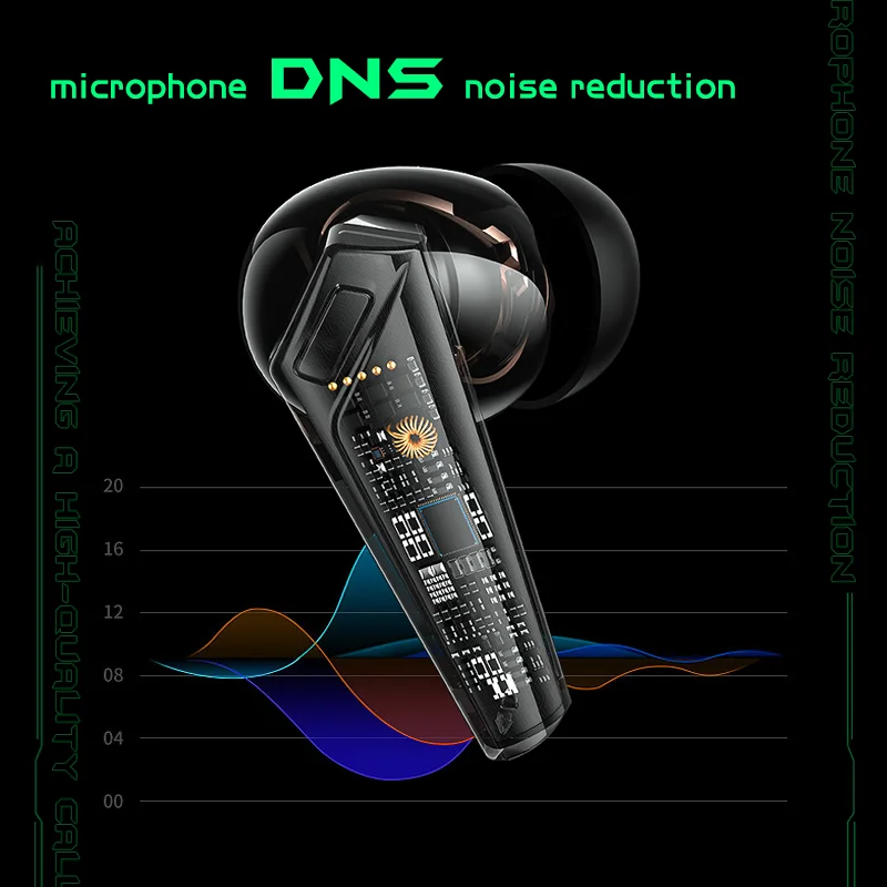 Onikuma T308 سماعات بلوتوث لاسلكية الكمون المنخفض سماعات أذن للألعاب صوت ستيريو عالي الدقة #5