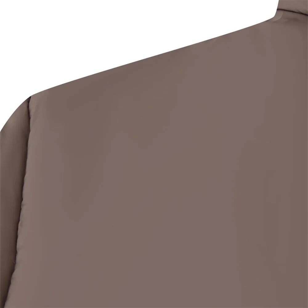 Autumn and winter new women's clothing retro loose versatile temperament simple stand up collar long sleeved cotton jacket