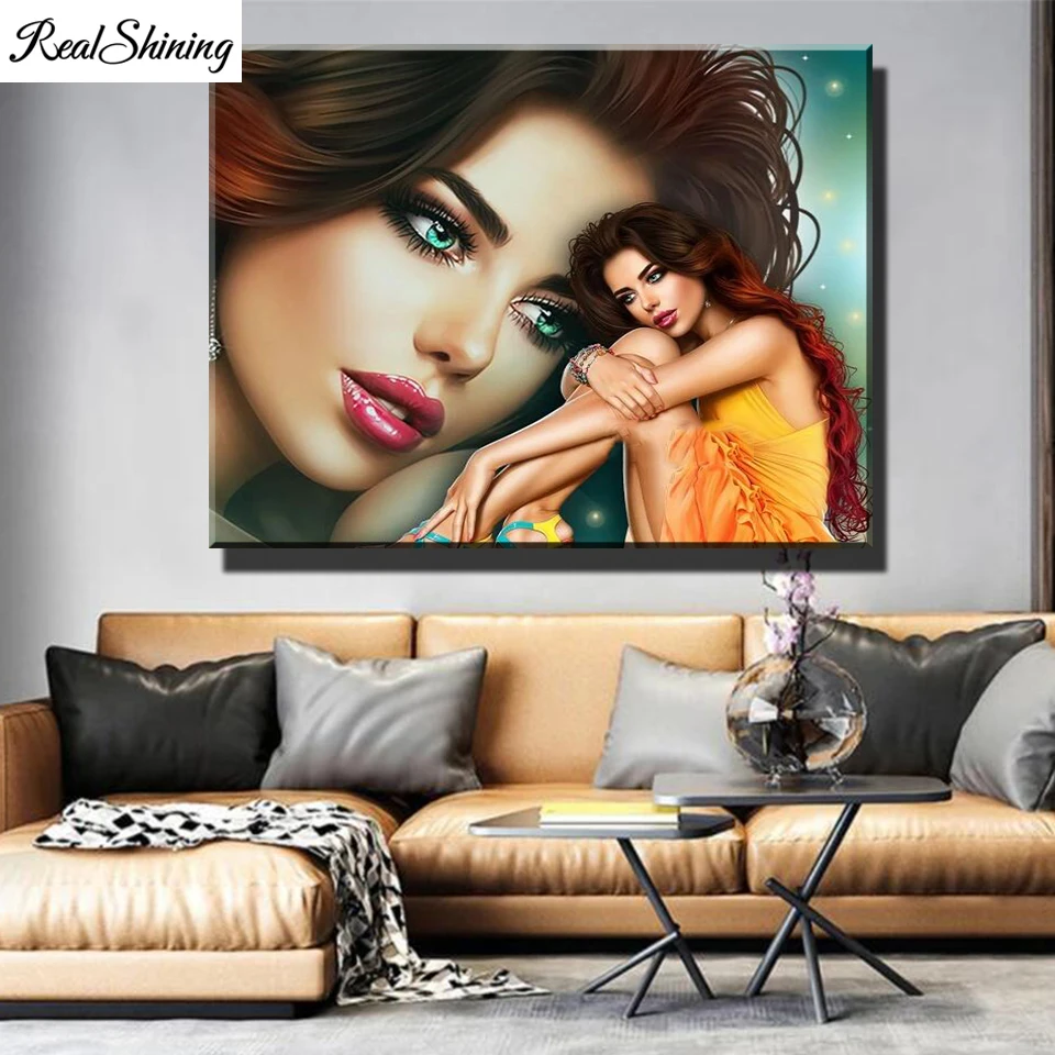 

Pretty Sexy Girl DIY 5D full drill Diamond painting mosaic Fantasy Woman diamond embroidery diamond stitch home decor T1653