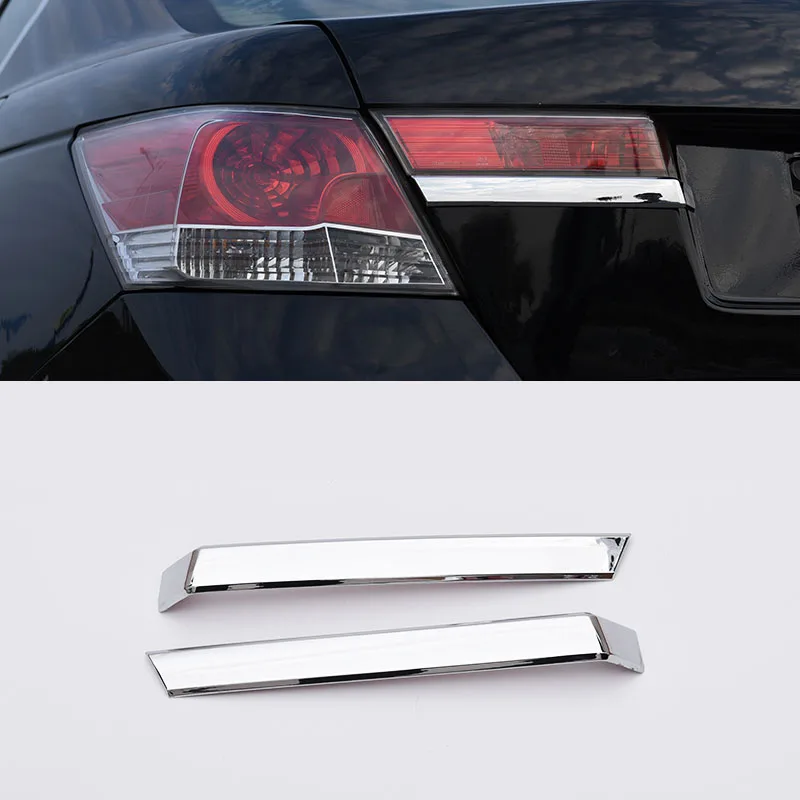 For Honda Accord 8th Generation 2008-2013 Car Rear Tail Lamp Shade Decorative Cover Trim ABS Rear Taillight Light Eyebrow Patch