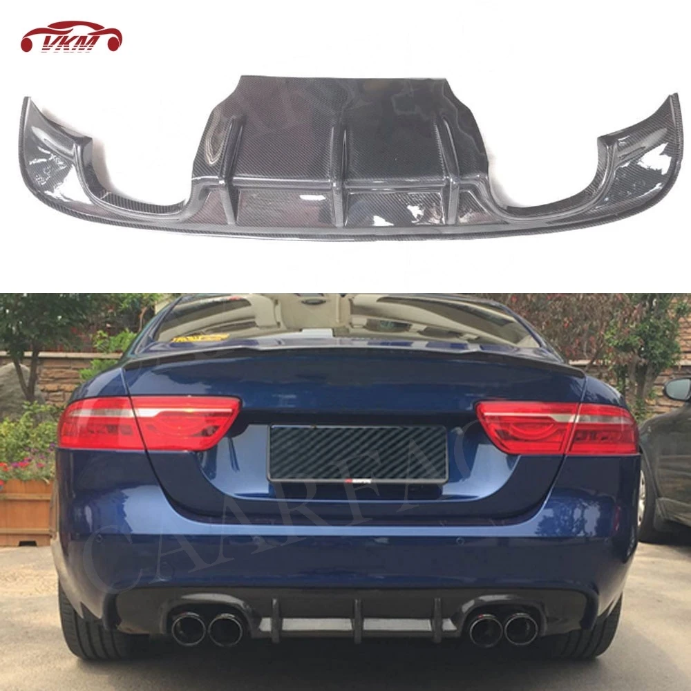 

Carbon Fiber / FRP Racing Rear Bumper Lip Diffuser For Jaguar XE Sedan 2 Door 2015 2016 2017 Car Bumper Apron Guard Plate