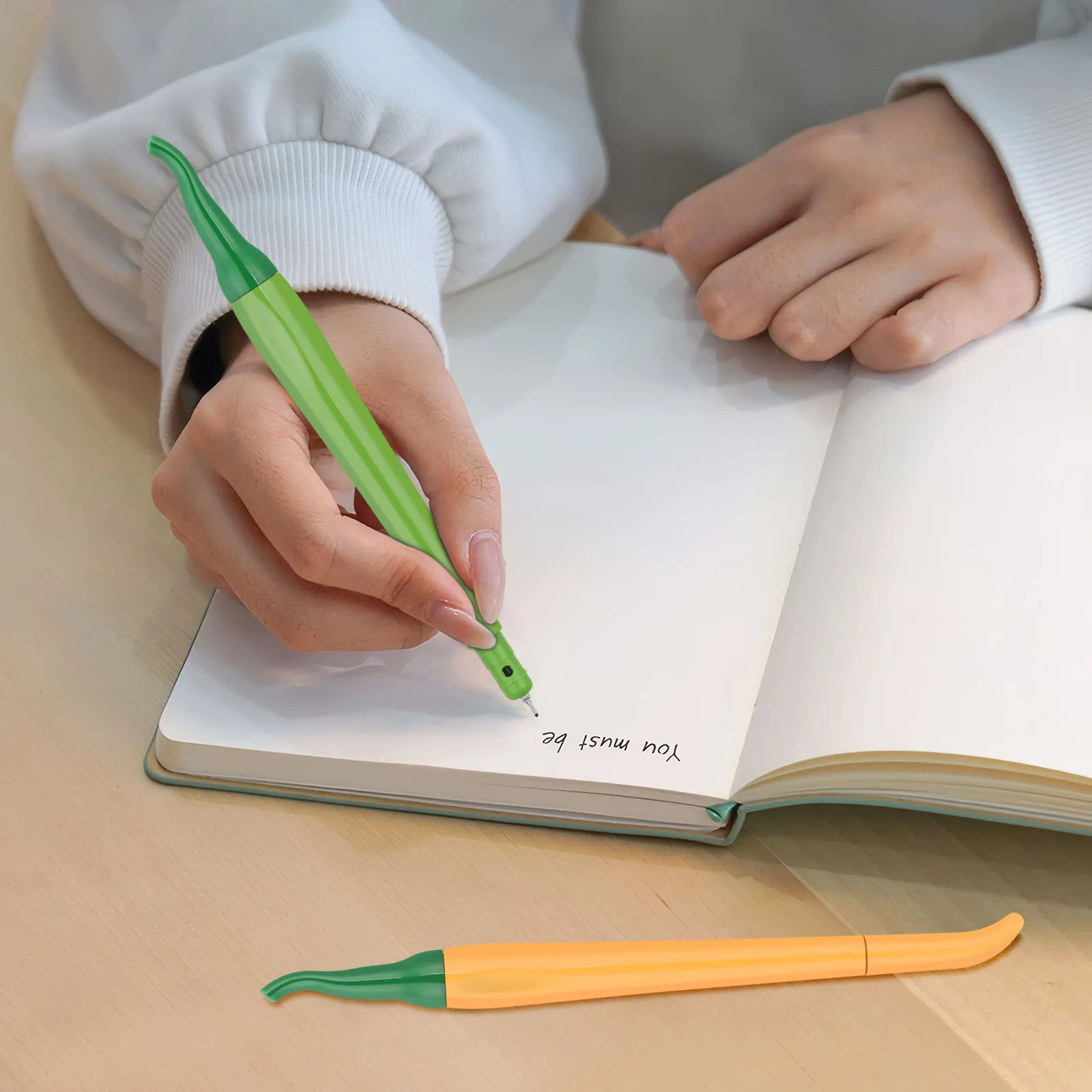 

18Pcs Pepper Shaped Gel Pen Set Fine Tip Ink Pens for Writing Drawing Sketching Comfortable Grip Pens for School Home Office Use